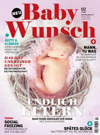 Top-Magazin Cover Baby-Glück